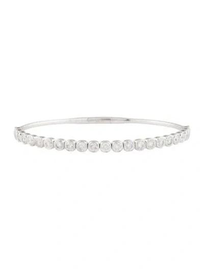 Pre-owned Bracelet 14k 2.93ctw Diamond Flexible Bangle, 7" In Multi