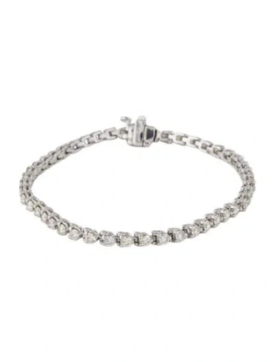 Pre-owned Bracelet 14k 2.94ctw Diamond Tennis Link , 7" In Multi