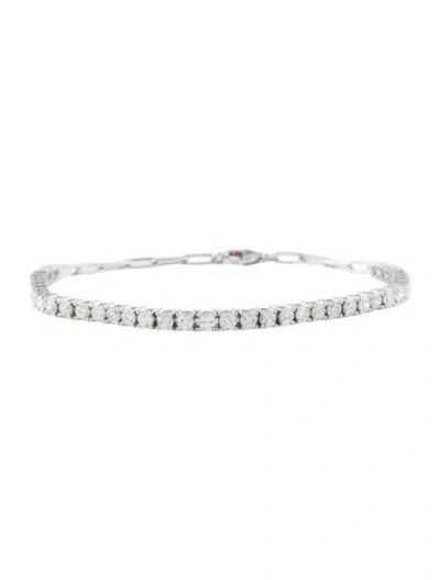Pre-owned Bracelet 14k 2.95ctw Diamond Tennis , 7" In Multi