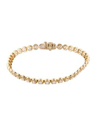 Pre-owned Bracelet 14k 2.95ctw Lab-grown Diamond Tennis , 7" In Multi