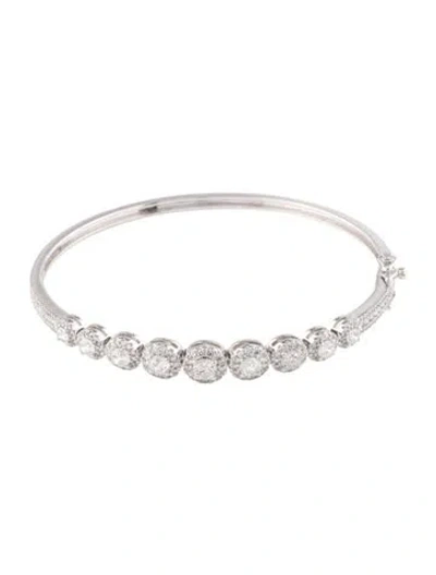 Pre-owned Bracelet 14k 3.00ctw Diamond Bangle , 7.25" In Multi