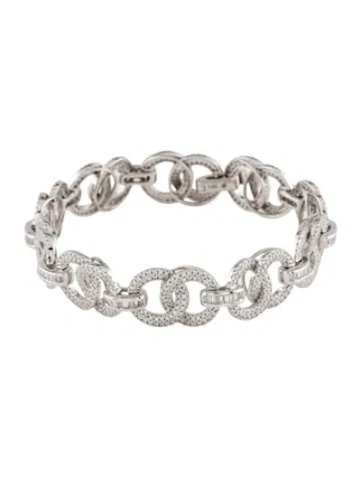 Pre-owned Bracelet 14k 3.00ctw Diamond Circle Link , 6.5" In Multi