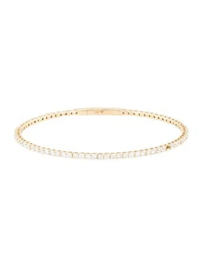 Pre-owned Bracelet 14k 3.00ctw Diamond Flex Bangle, 6.75" In Multi