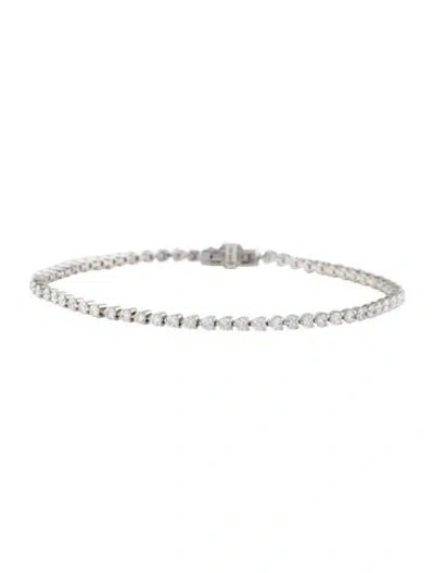Pre-owned Bracelet 14k 3.00ctw Diamond Link , 7" In Multi