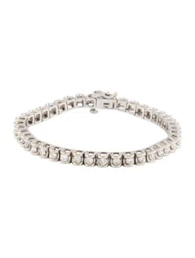 Pre-owned Bracelet 14k 3.00ctw Diamond Tennis , 6.5" In Multi