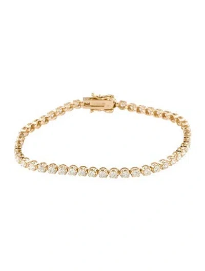 Pre-owned Bracelet 14k 3.00ctw Diamond Tennis , 7" In Multi