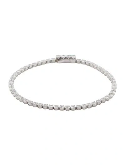 Pre-owned Bracelet 14k 3.00ctw Lab Grown Diamond Tennis , 7" In Multi