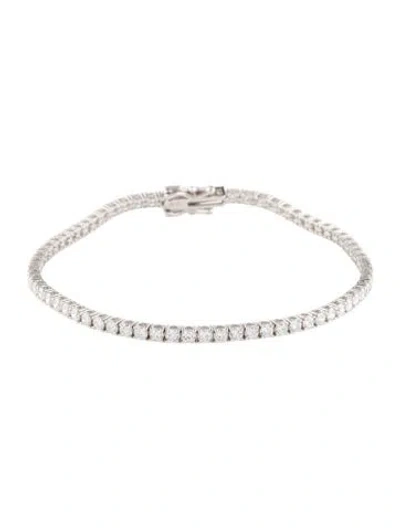 Pre-owned Bracelet 14k 3.00ctw Lab-grown Diamond Tennis , 6.75" In Multi