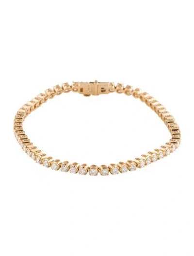 Pre-owned Bracelet 14k 3.00ctw Lab-grown Diamond Tennis , 7" In Multi