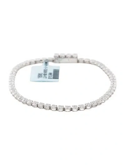 Pre-owned Bracelet 14k 3.00ctw Lab-grown Diamond Tennis , 7" In Multi