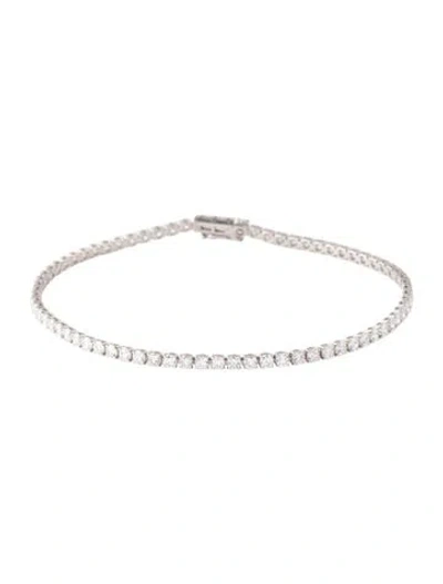 Pre-owned Bracelet 14k 3.00ctw Lab-grown Diamond Tennis , 7" In Multi