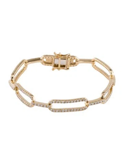 Pre-owned Bracelet 14k 3.00ctw Link , 7" In Multi