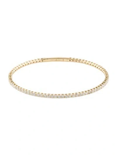 Pre-owned Bracelet 14k 3.02ctw Diamond Bangle , 6.75" In Multi