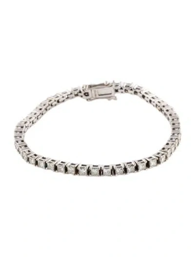 Pre-owned Bracelet 14k 3.05ctw Diamond Tennis , 6.25" In Multi