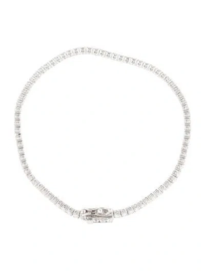 Pre-owned Bracelet 14k 3.06ctw Lab-grown Diamond Tennis , 7" In Multi