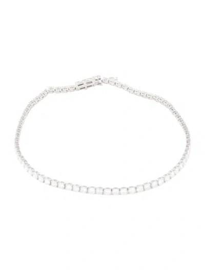 Pre-owned Bracelet 14k 3.0ctw Lab-grown Diamond Tennis , 7" In Multi