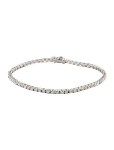 Pre-owned Bracelet 14k 3.10ctw Diamond Link  In Multi