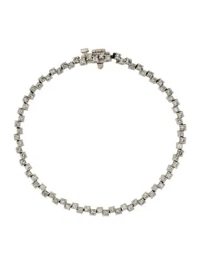 Pre-owned Bracelet 14k 3.12ctw Diamond Tennis , 7" In Multi