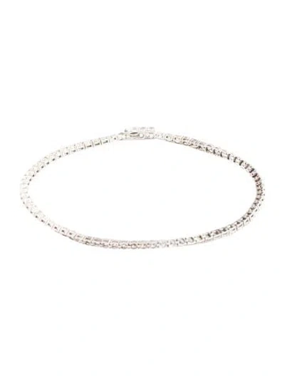 Pre-owned Bracelet 14k 3.19ctw Diamond Tennis , 7" In Multi