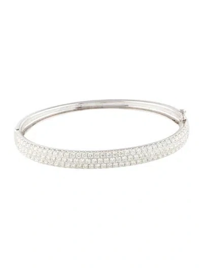 Pre-owned Bracelet 14k 3.20ctw Diamond Bangle , 6.5" In Multi