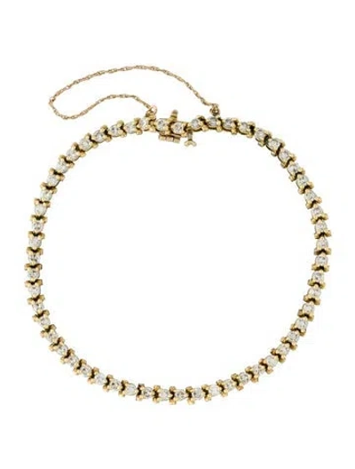 Pre-owned Bracelet 14k 3.30ctw Diamond Line , 7.5" In Multi