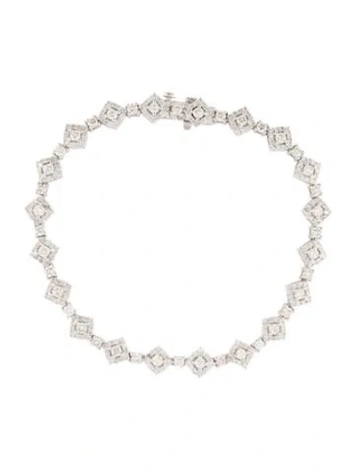 Pre-owned Bracelet 14k 3.30ctw Diamond Link , 7" In Multi