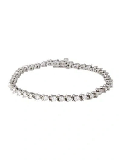 Pre-owned Bracelet 14k 3.36ctw Diamond Link , 6.75" In Multi