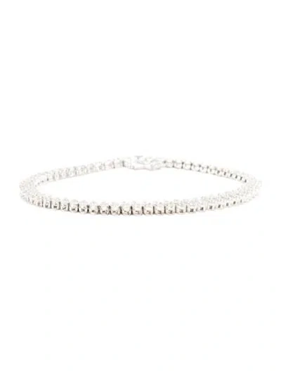 Pre-owned Bracelet 14k 3.40ctw Diamond Tennis , 7" In Multi