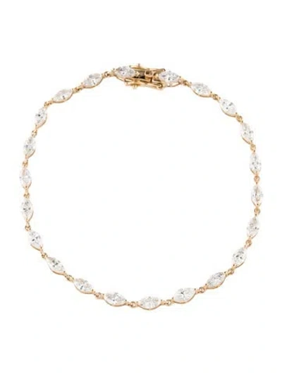 Pre-owned Bracelet 14k 3.43ctw Lab-grown Diamond Tennis , 6.75" In Multi