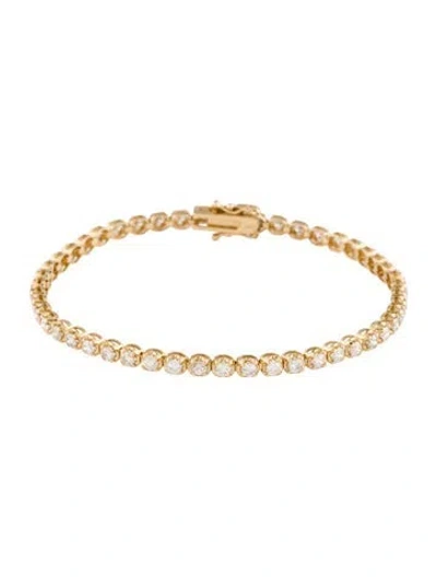 Pre-owned Bracelet 14k 3.50ctw Diamond Tennis , 7.25" In Multi