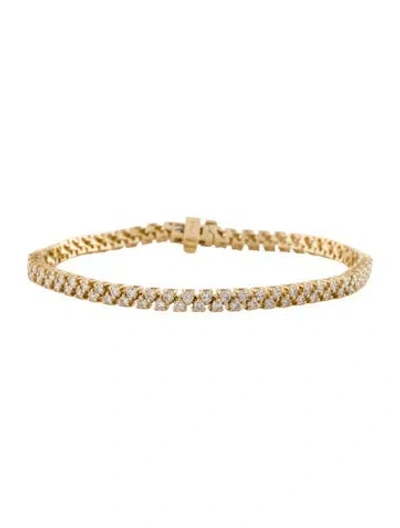 Pre-owned Bracelet 14k 3.50ctw Diamond Tennis  W/ Tags, 7" In Multi