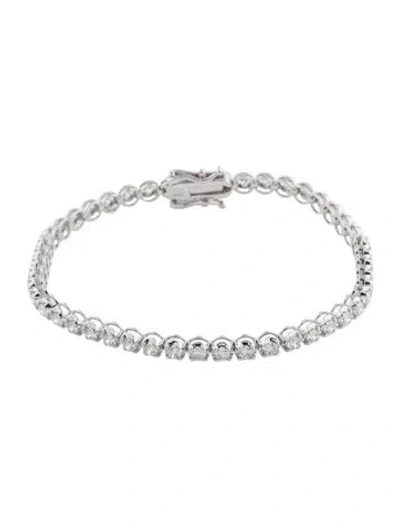 Pre-owned Bracelet 14k 3.50ctw Lab-grown Diamond Tennis , 7" In Multi