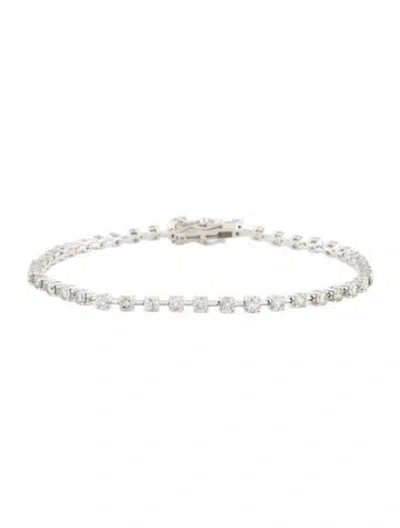 Pre-owned Bracelet 14k 3.52ctw Diamond Tennis , 7" In Multi