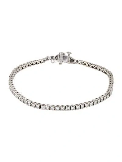 Pre-owned Bracelet 14k 3.55ctw Diamond Tennis , 7.5" In Multi