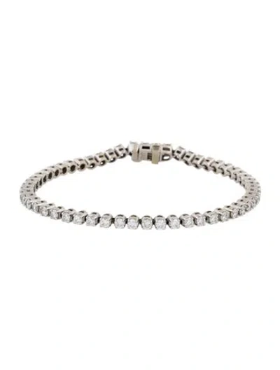 Pre-owned Bracelet 14k 3.57ctw Lab-grown Diamond Line , 6.75" In Multi
