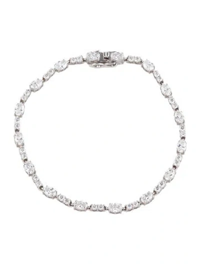 Pre-owned Bracelet 14k 3.58ctw Lab-grown Diamond Link , 6.75" In Multi