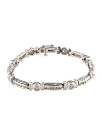 Pre-owned Bracelet 14k 3.60ctw Diamond Link , 6.75" In Multi