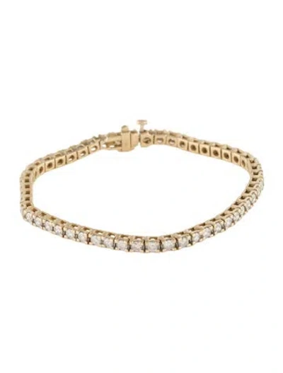 Pre-owned Bracelet 14k 3.64ctw Diamond Tennis , 7" In Multi