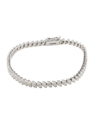 Pre-owned Bracelet 14k 3.6ctw Diamond Tennis , 7" In Multi