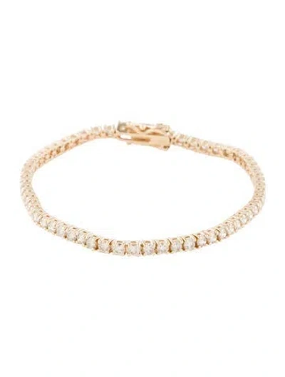 Pre-owned Bracelet 14k 3.75ctw Diamond Link , 6.5" In Multi