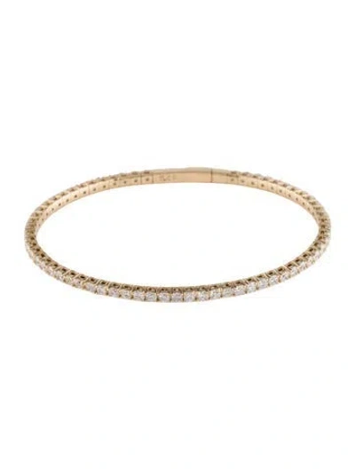 Pre-owned Bracelet 14k 3.75ctw Lab Grown Diamond Bangle , 6.75" In Multi