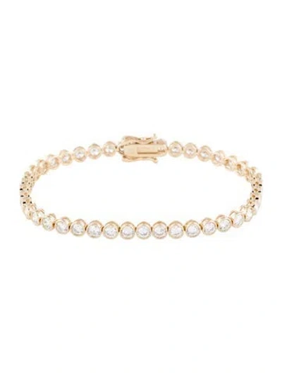 Pre-owned Bracelet 14k 3.75ctw Lab-grown Diamond Flex Bangle , 7" In Multi