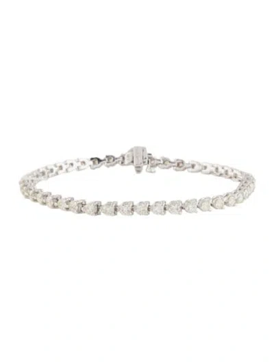 Pre-owned Bracelet 14k 3.80ctw Diamond Tennis , 7" In Multi