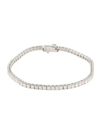 Pre-owned Bracelet 14k 3.89ctw Diamond Link , 6.75" In Multi