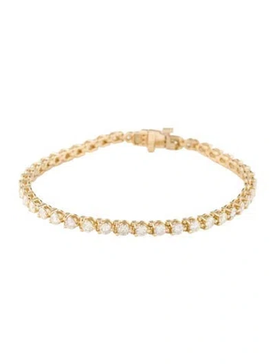 Pre-owned Bracelet 14k 3.90ctw Diamond Tennis , 7" In Multi