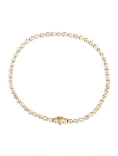 Pre-owned Bracelet 14k 3.90ctw Diamond Tennis , 7.25" In Multi