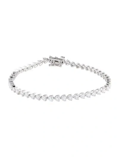 Pre-owned Bracelet 14k 3.92ctw Lab Grown Diamond Link , 7.25" In Multi