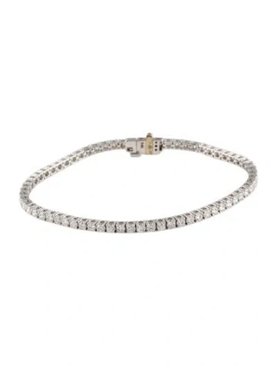 Pre-owned Bracelet 14k 3.95ctw Diamond Tennis , 7" In Multi