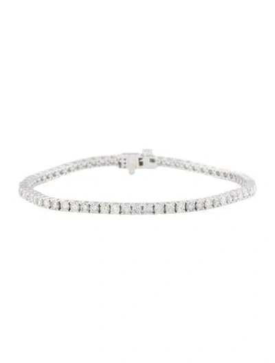 Pre-owned Bracelet 14k 3.95ctw Diamond Tennis , 7" In Multi