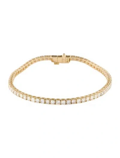 Pre-owned Bracelet 14k 3.96ctw Diamond Tennis , 6.75" In Multi